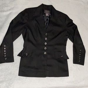 Clio Black Blazer 5 buttons Size 12